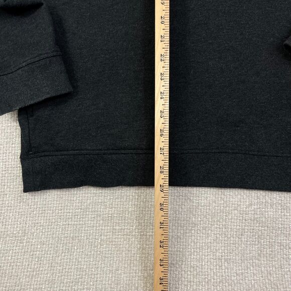 Duluth Trading Henley Sweater Sweatshirt Mens 2XL Black Long Sleeve Side Pockets - Picture 7 of 7